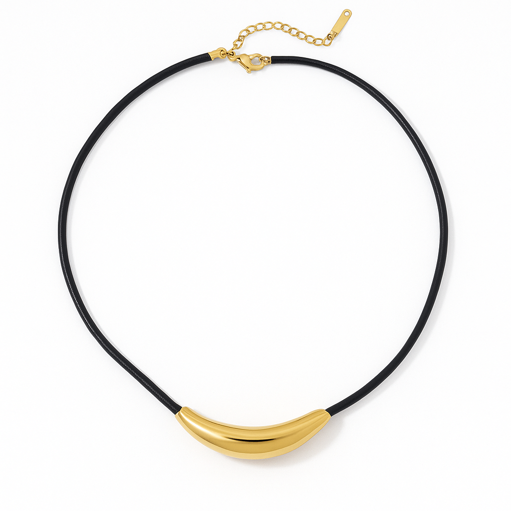Curved Shaped Pendant Necklace Collection