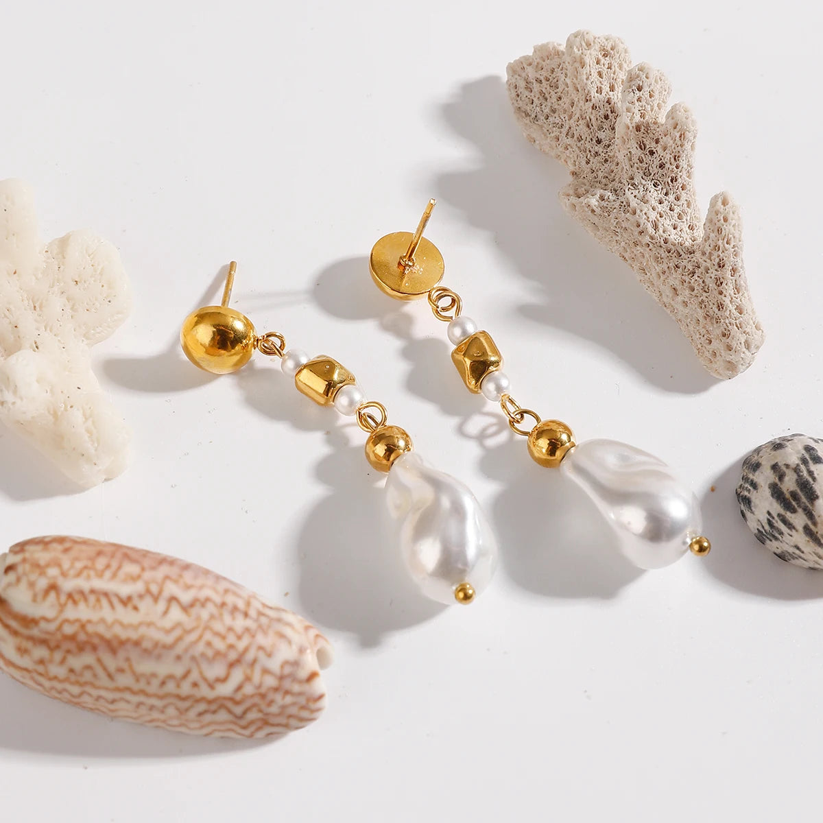 Pearl Pendant Earrings