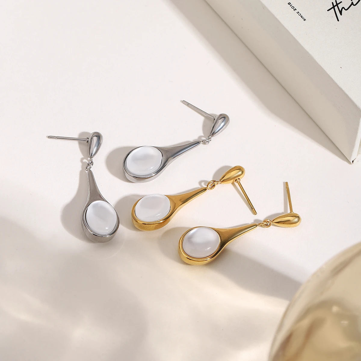 Elegant Drop Pendant Earrings