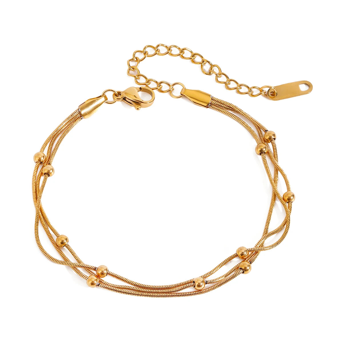 Gold Three-layer Bracelet Chain