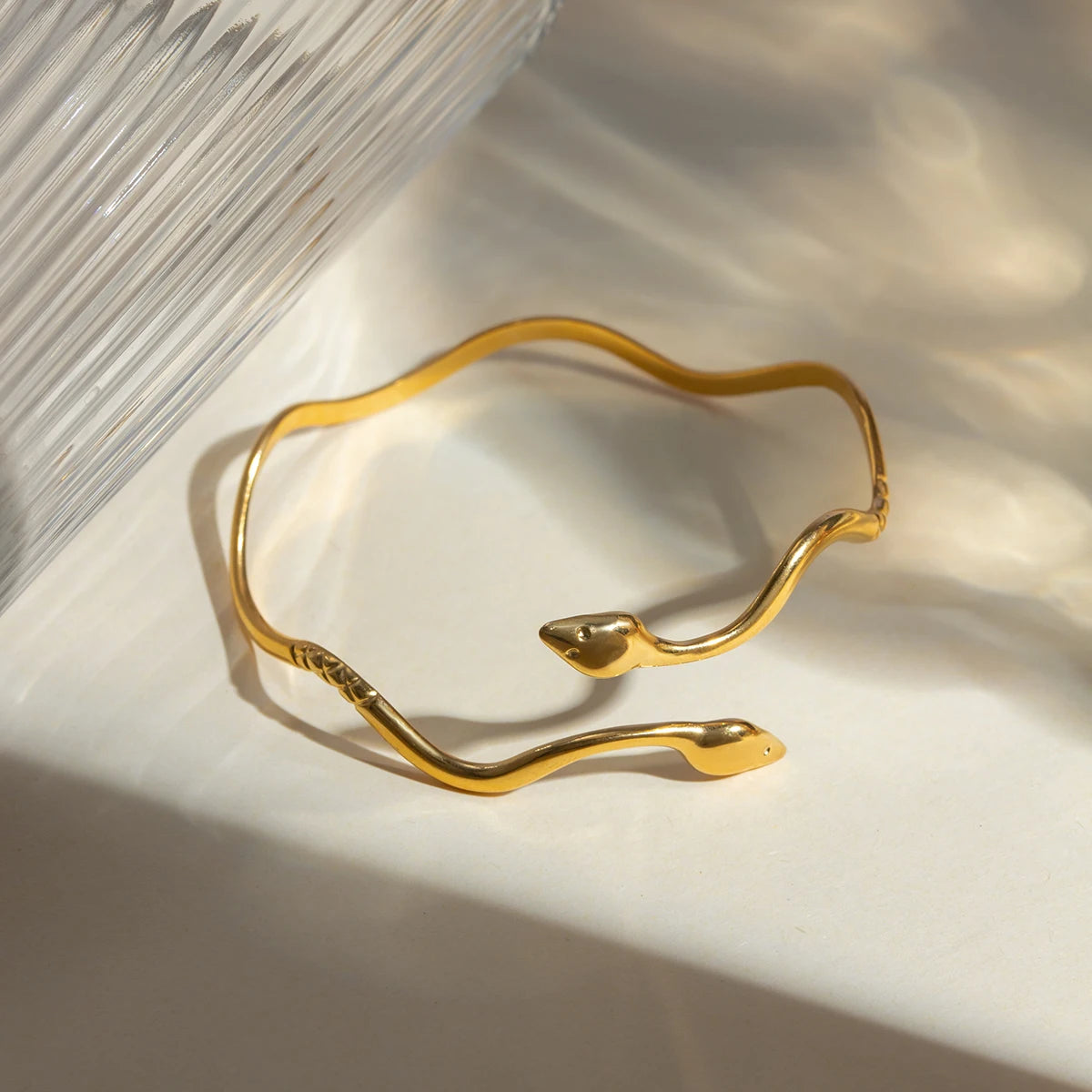 Wavy Double-headed Snake Bracelet