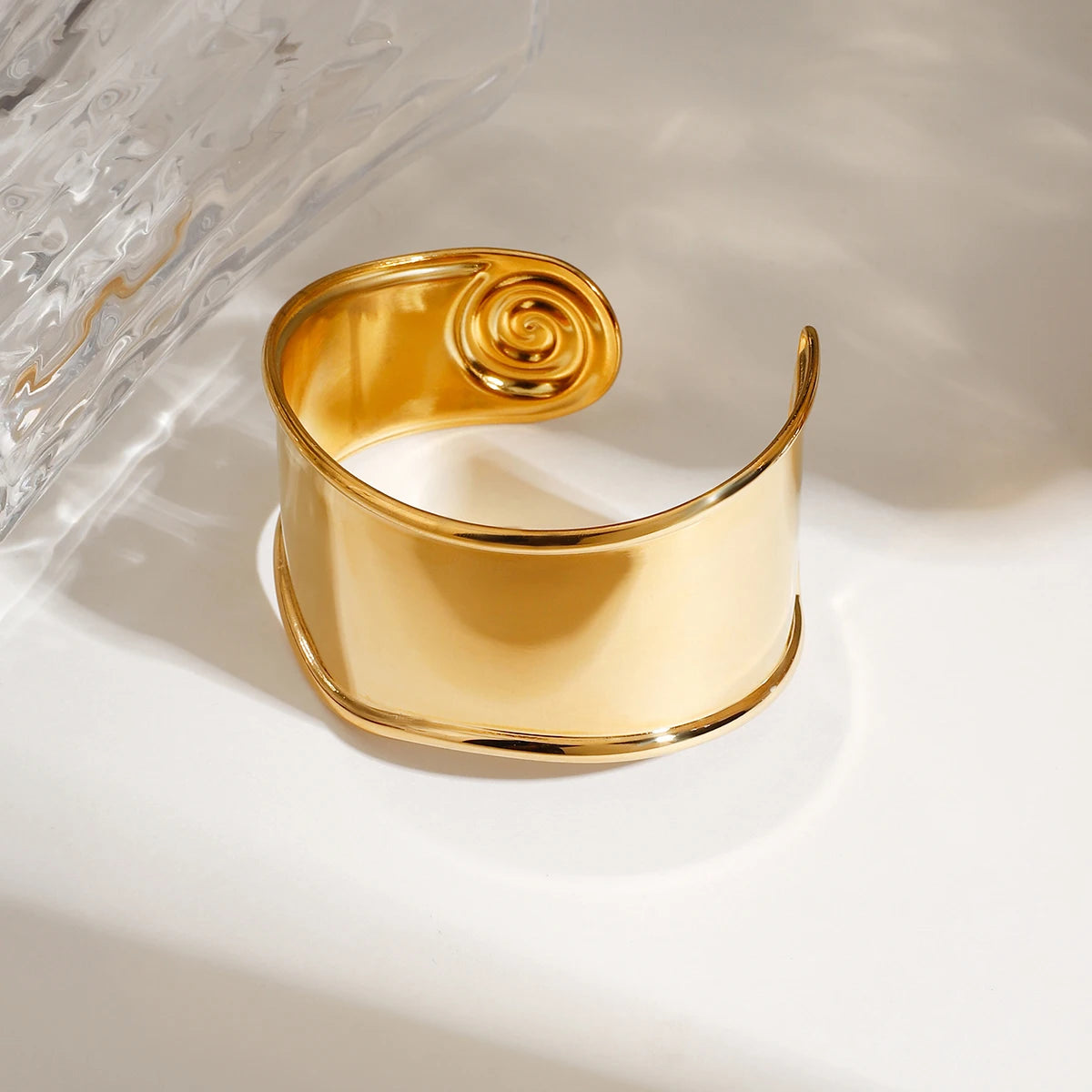 Large Spiral Open Bangle
