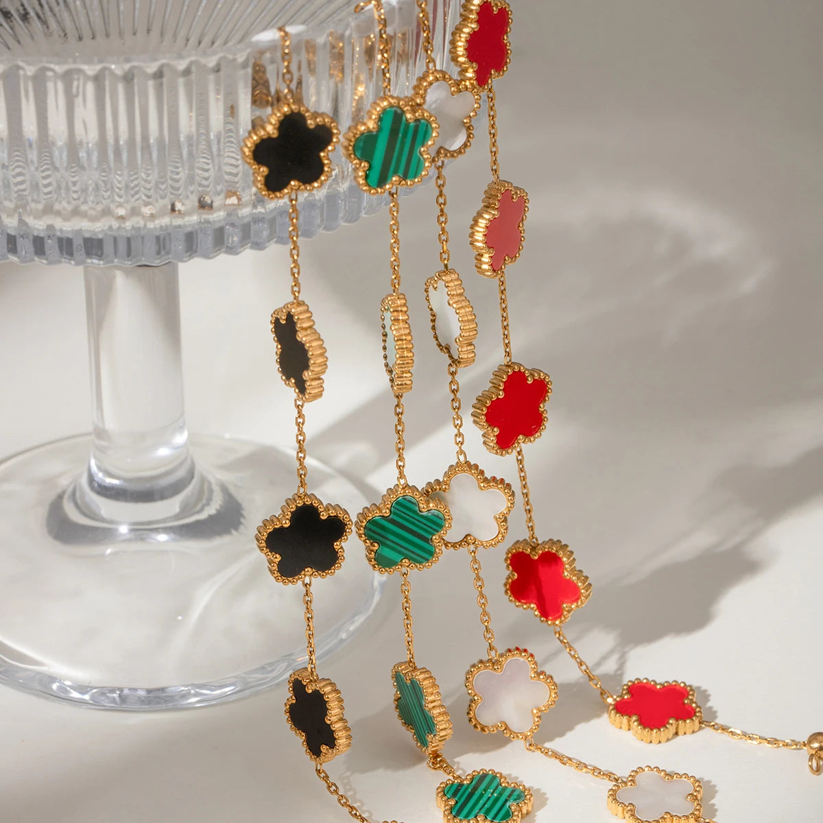 Multi-color 5-petal Flower Bracelet