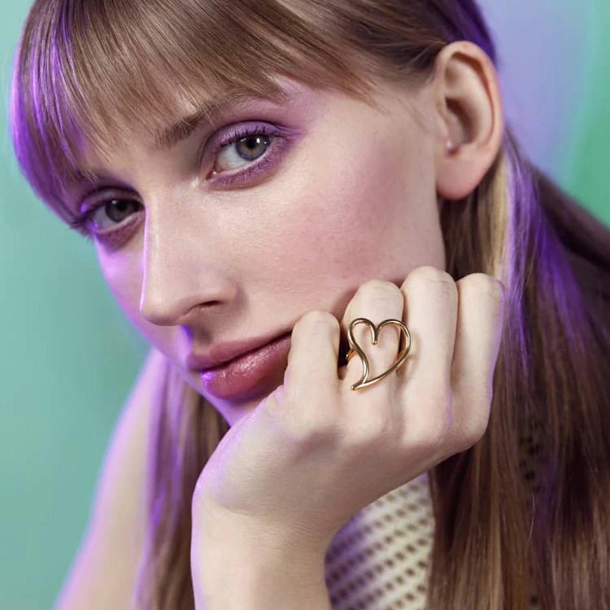 Open Love Heart Ring