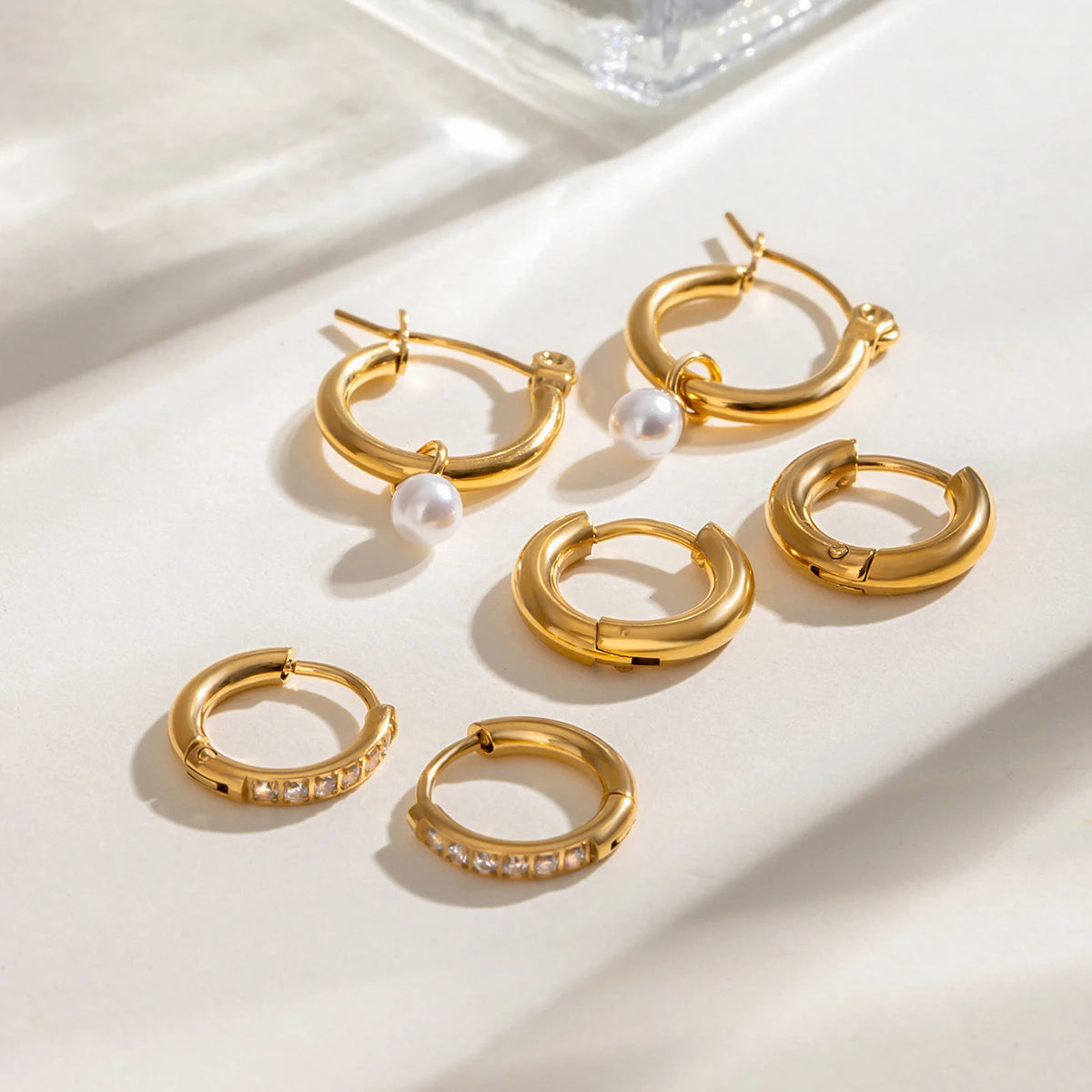 Signature Gold Hoop Earring Set
