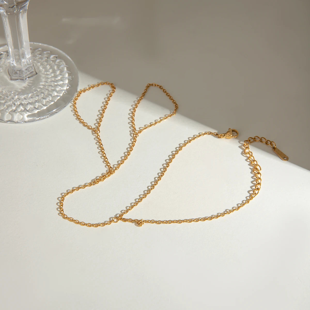 Gold Finger Linked Bracelet Chain