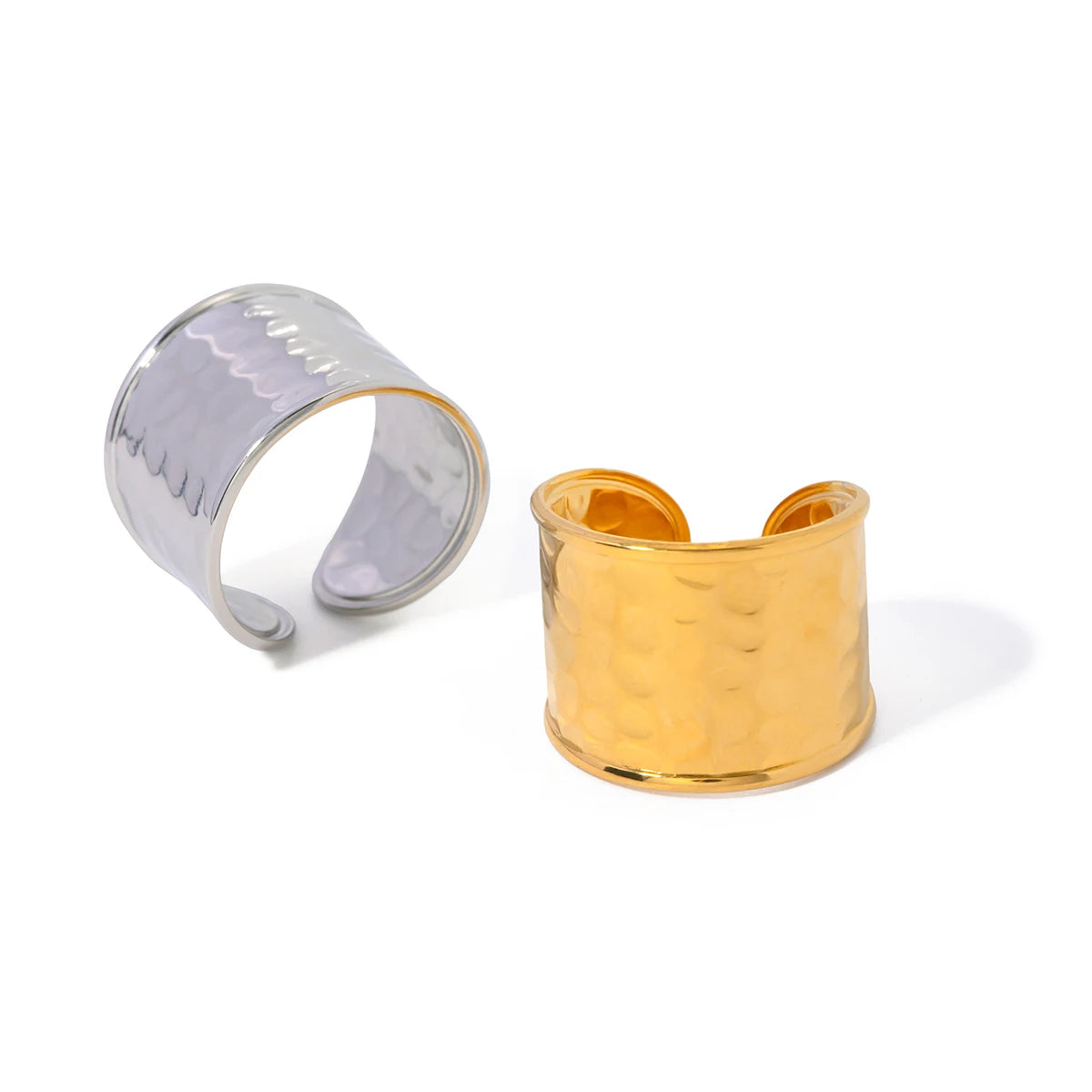 Wide Face Hammer Ring