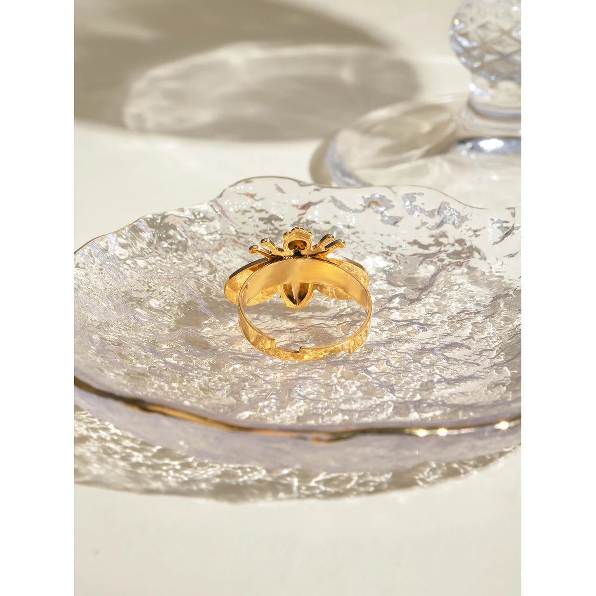 Gold Bee Ring