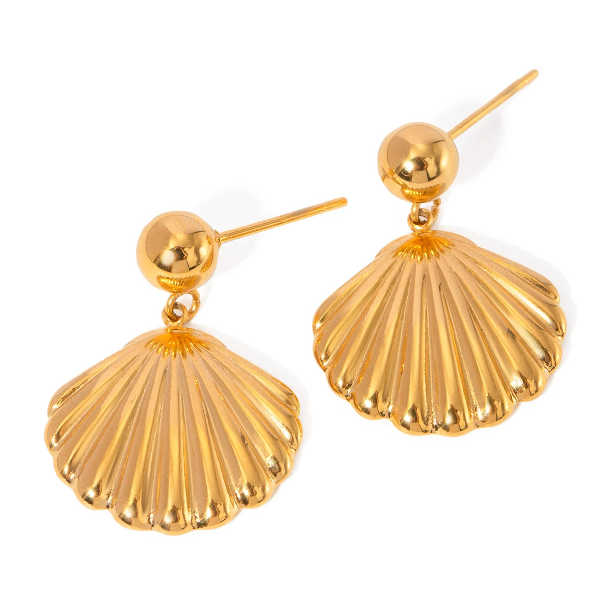Gold Shell Earring