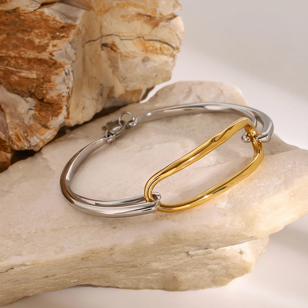 Gold/Silver Cuff Bracelet