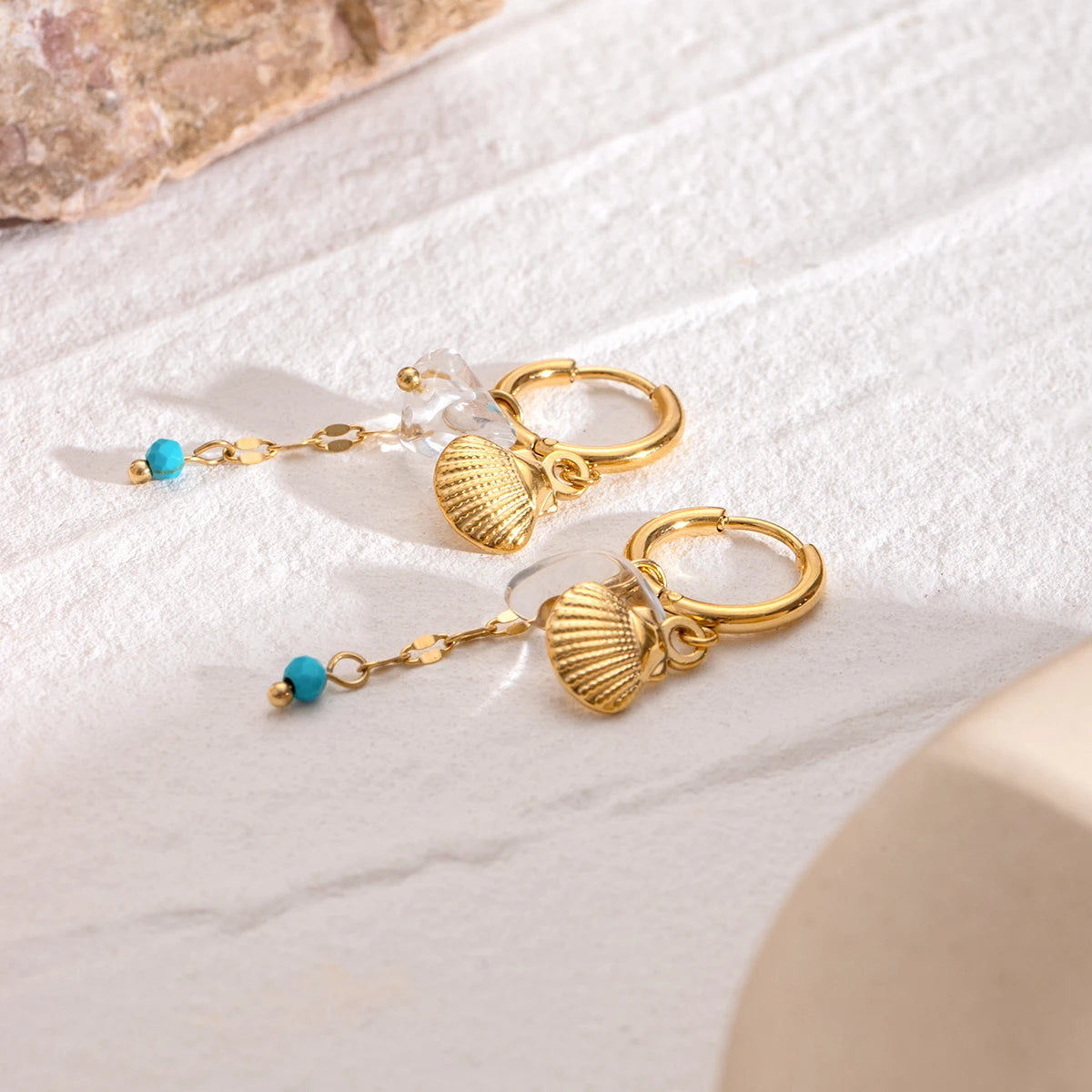Shell x Gem Earrings