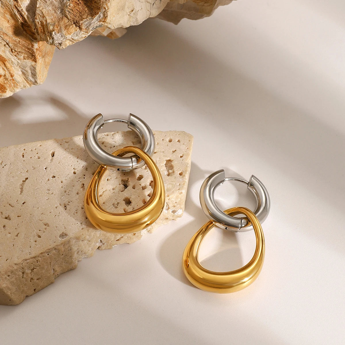 Inter-looped Hoop Earring