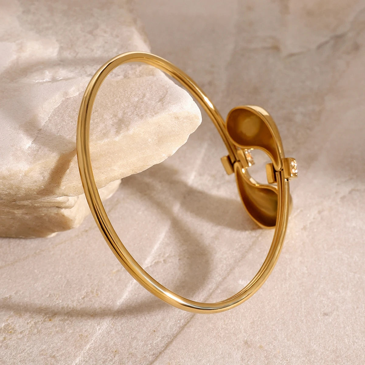 Gold Double Droplet Bracelet