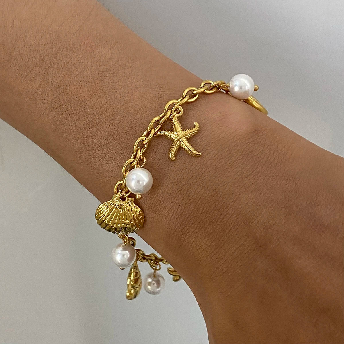 Starfish Charm Bracelet