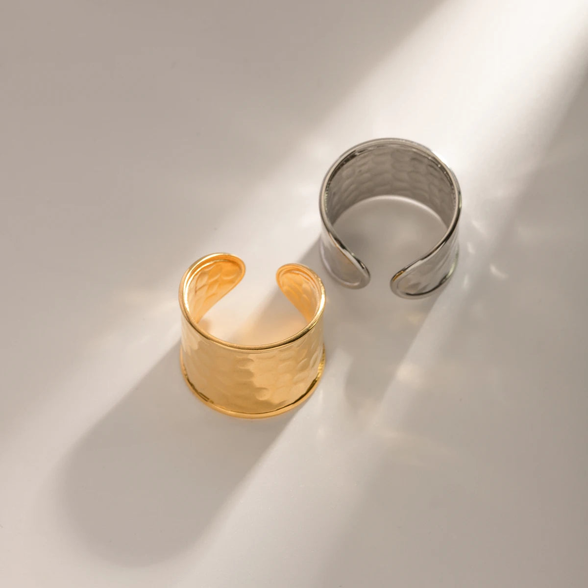Wide Face Hammer Ring