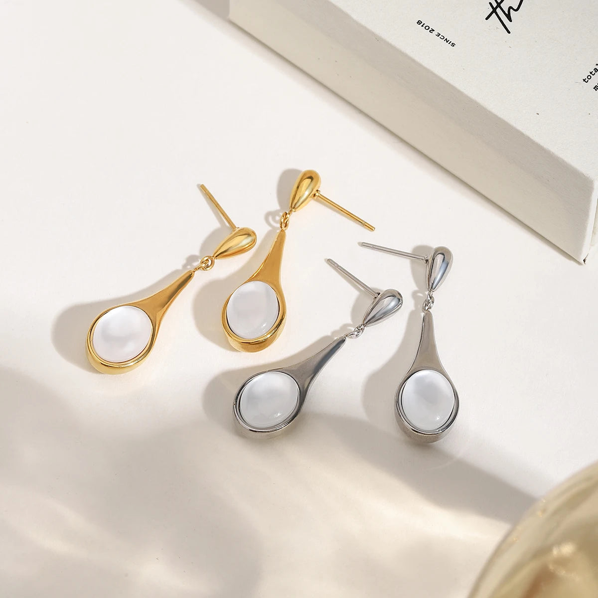 Elegant Drop Pendant Earrings
