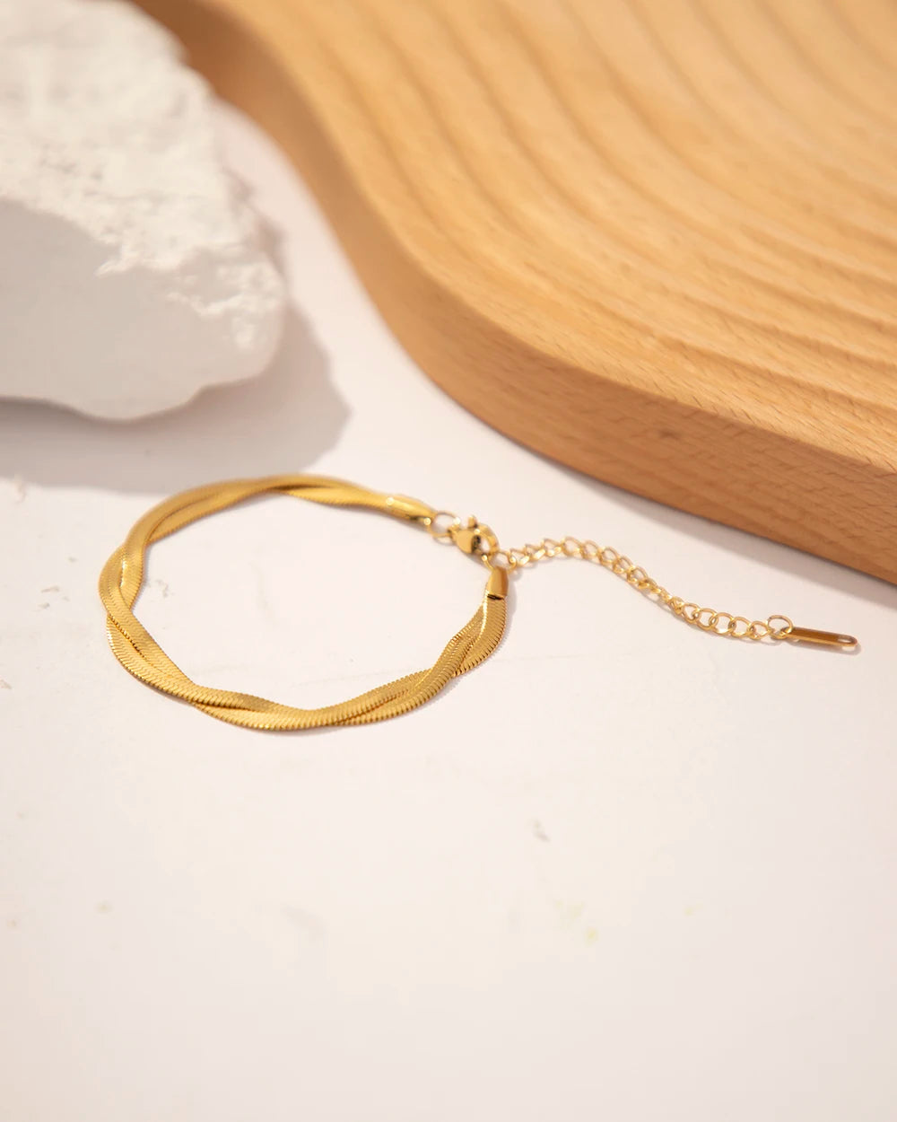 Gold Snake Chain Bracelet