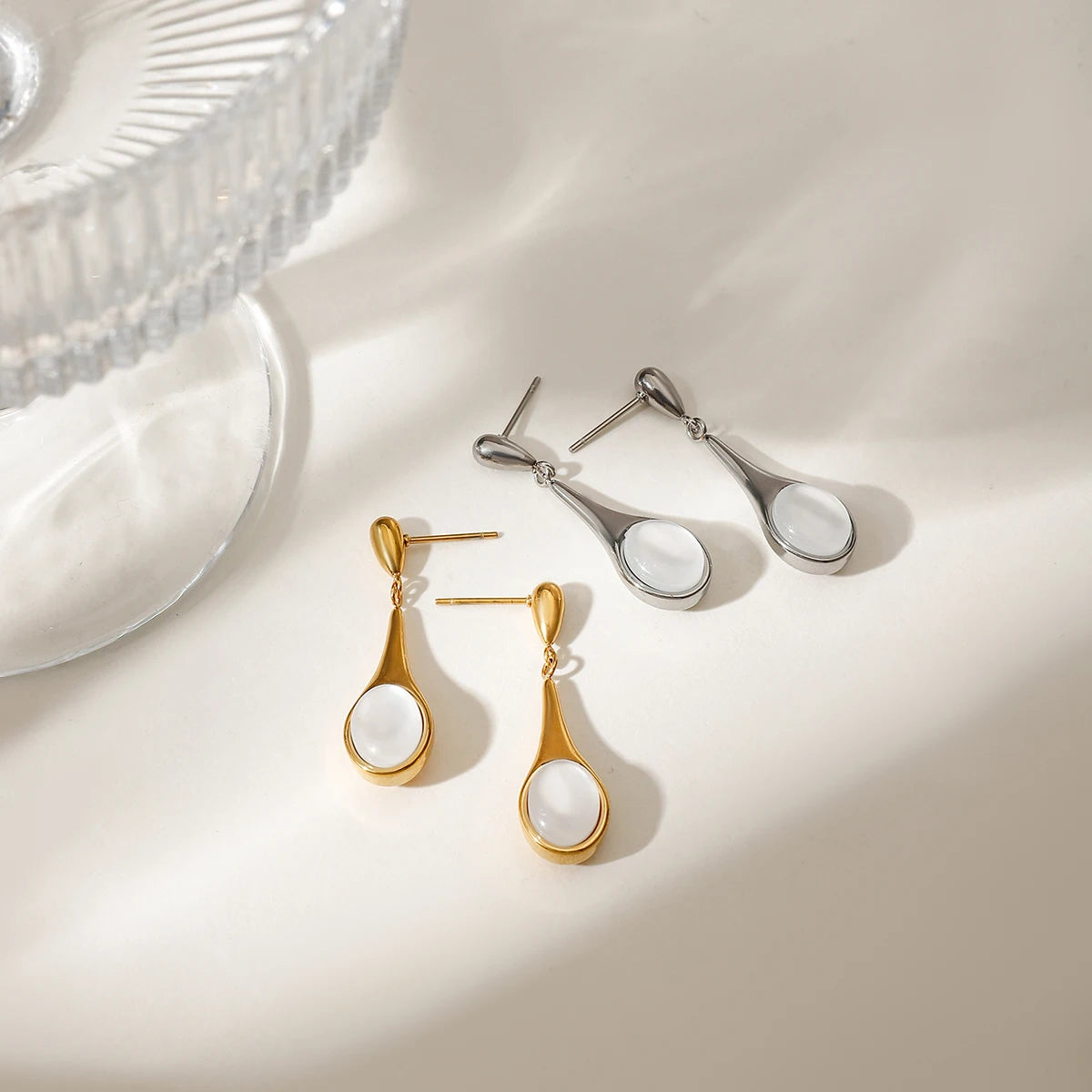 Elegant Drop Pendant Earrings