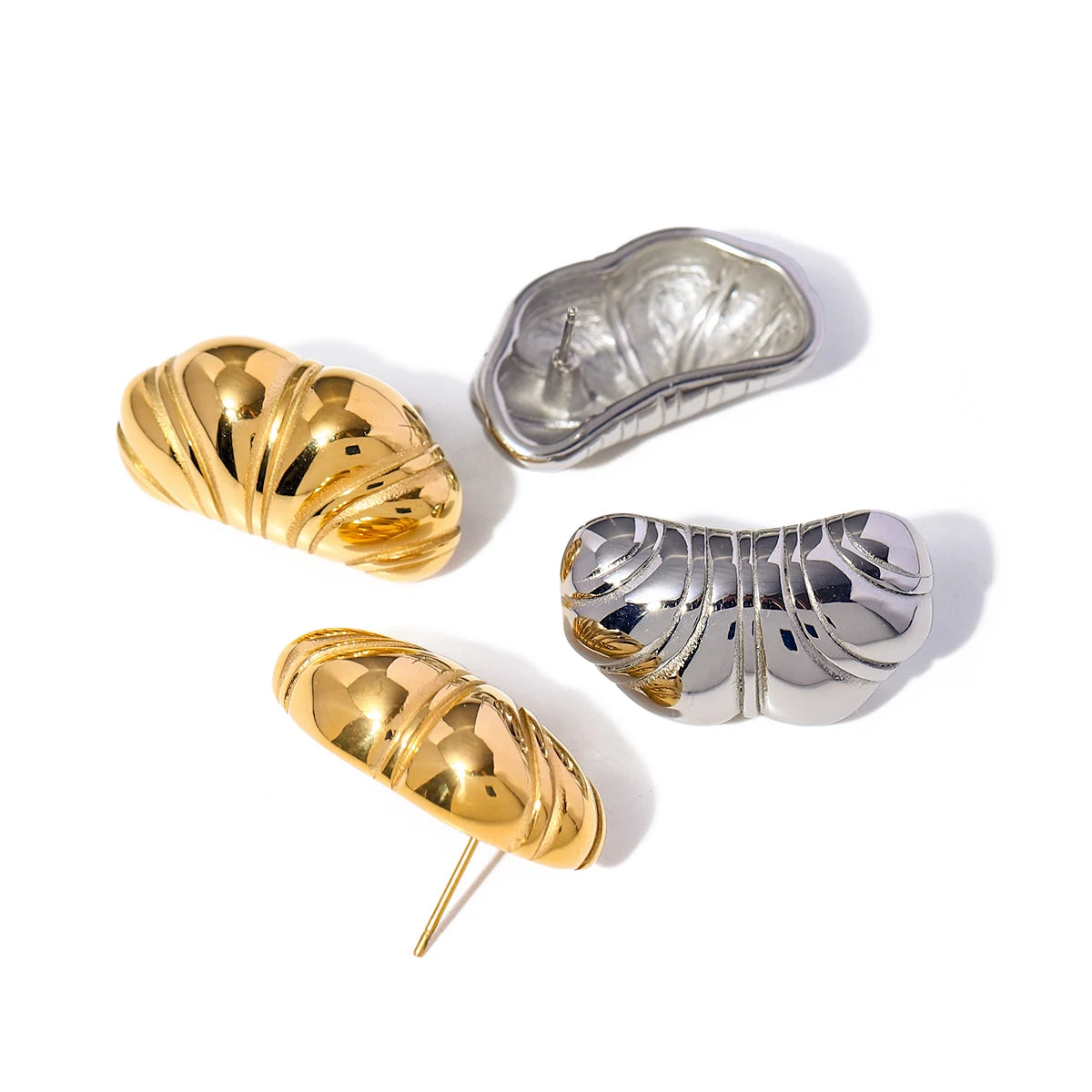 Croissant Texture Earrings