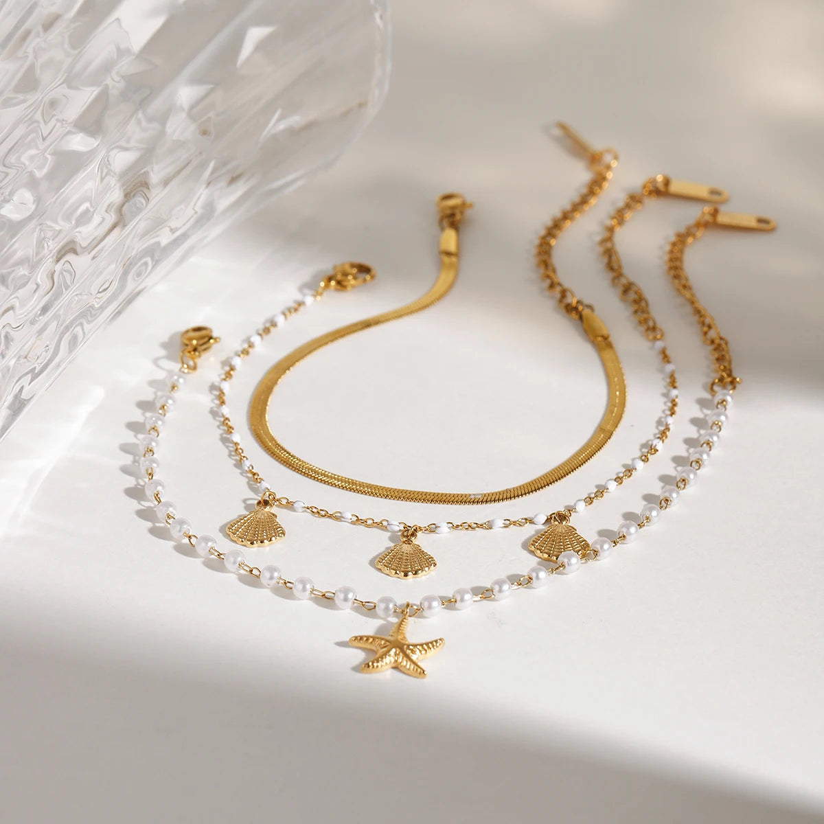 Ocean Style Multi Layer Bracelet Set