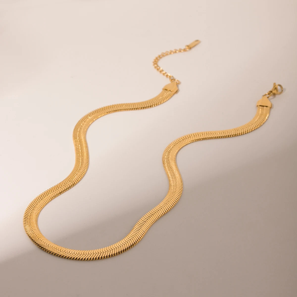 Gold Plated Snake Chain Necklace