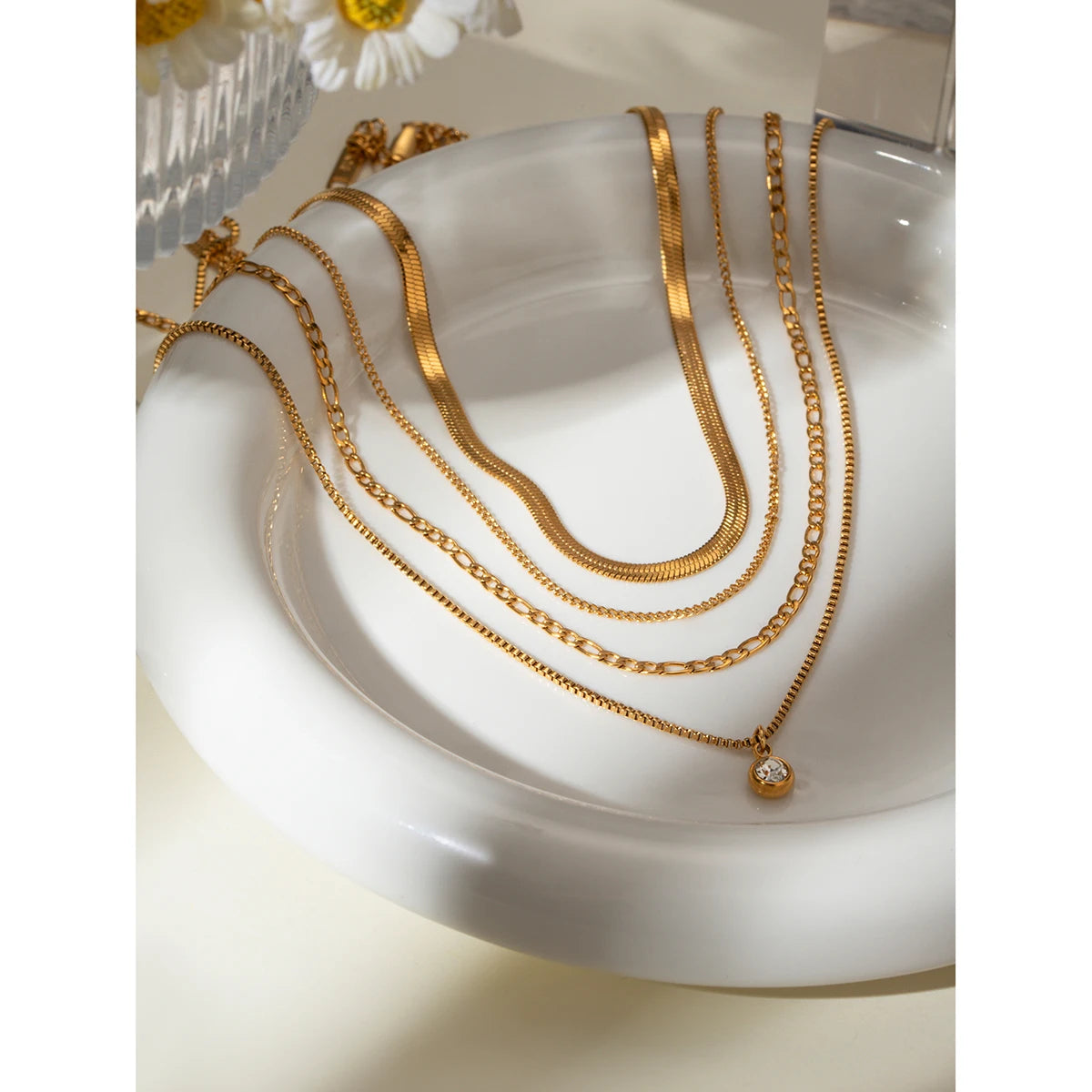 Four Layers Chain Necklace