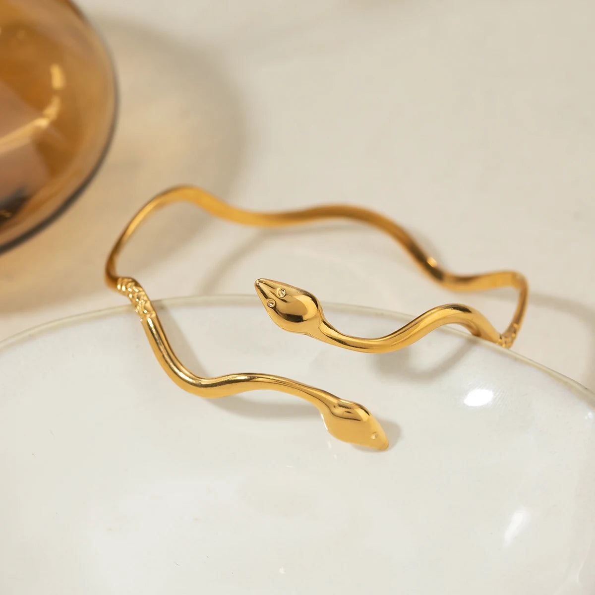 Wavy Double-headed Snake Bracelet