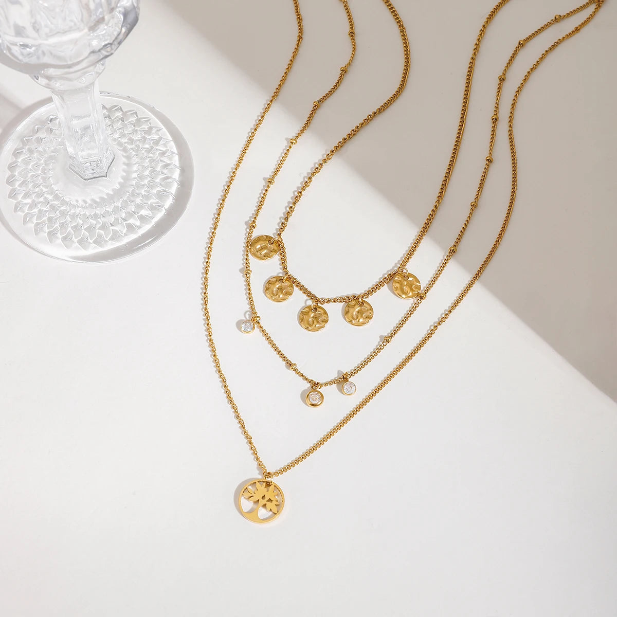 Tree of Life Necklace Stack