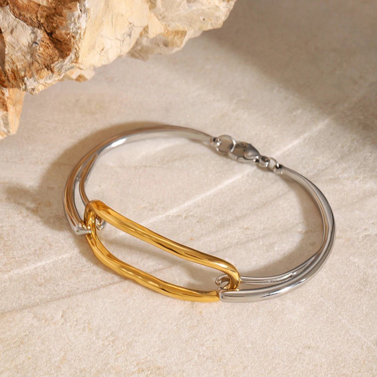 Gold/Silver Cuff Bracelet