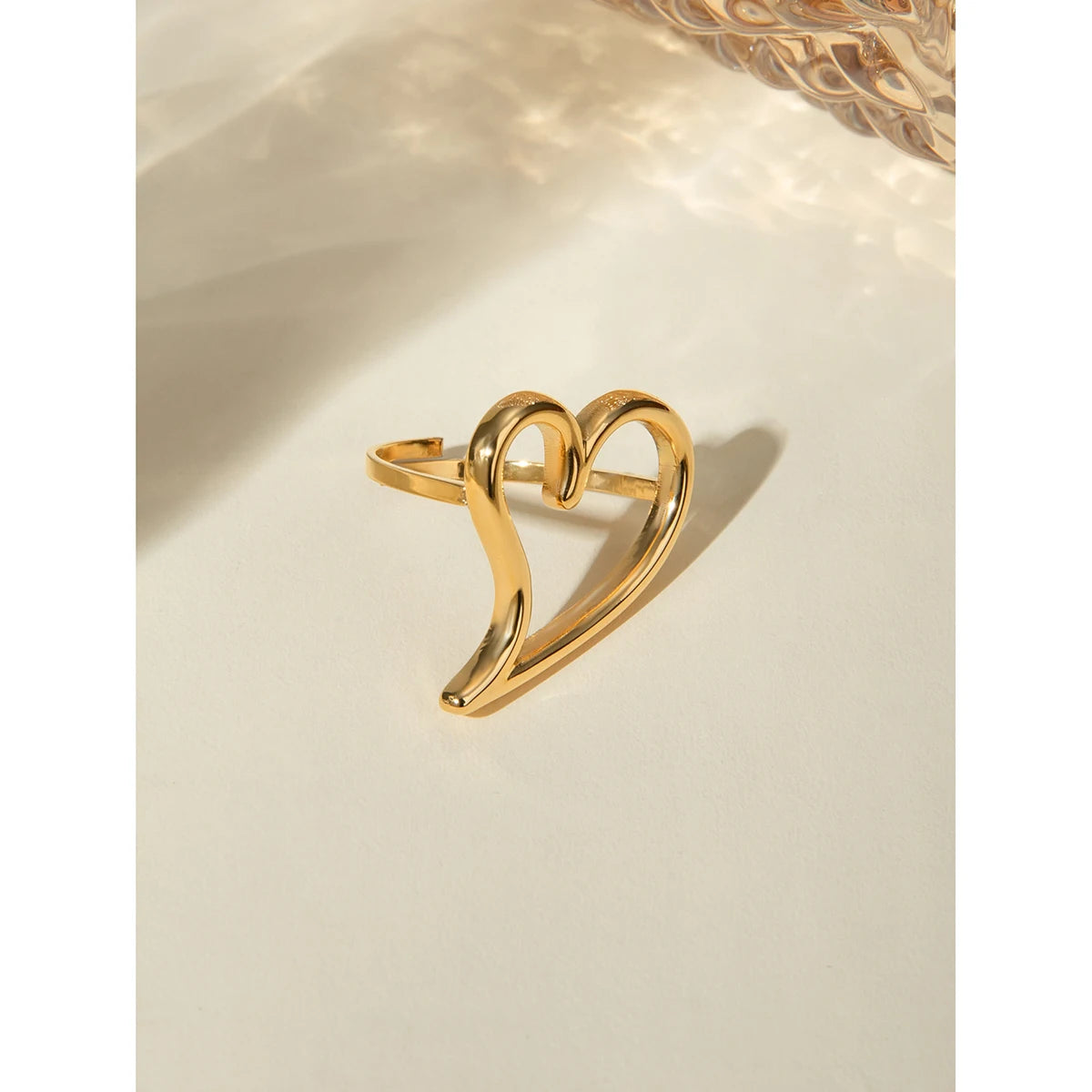 Open Love Heart Ring