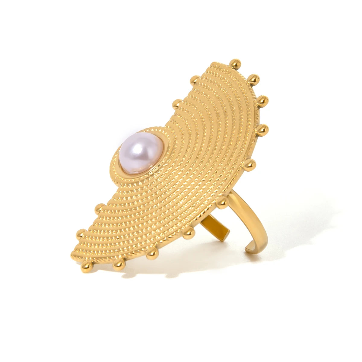 Fan-shaped Opening Ring