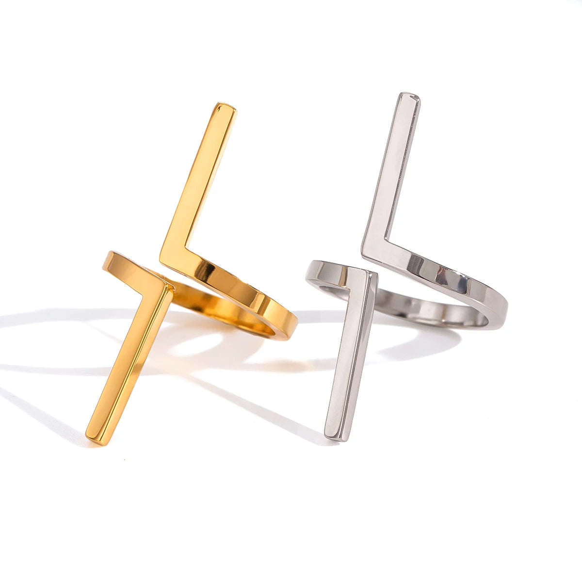 Geometric Open End Ring
