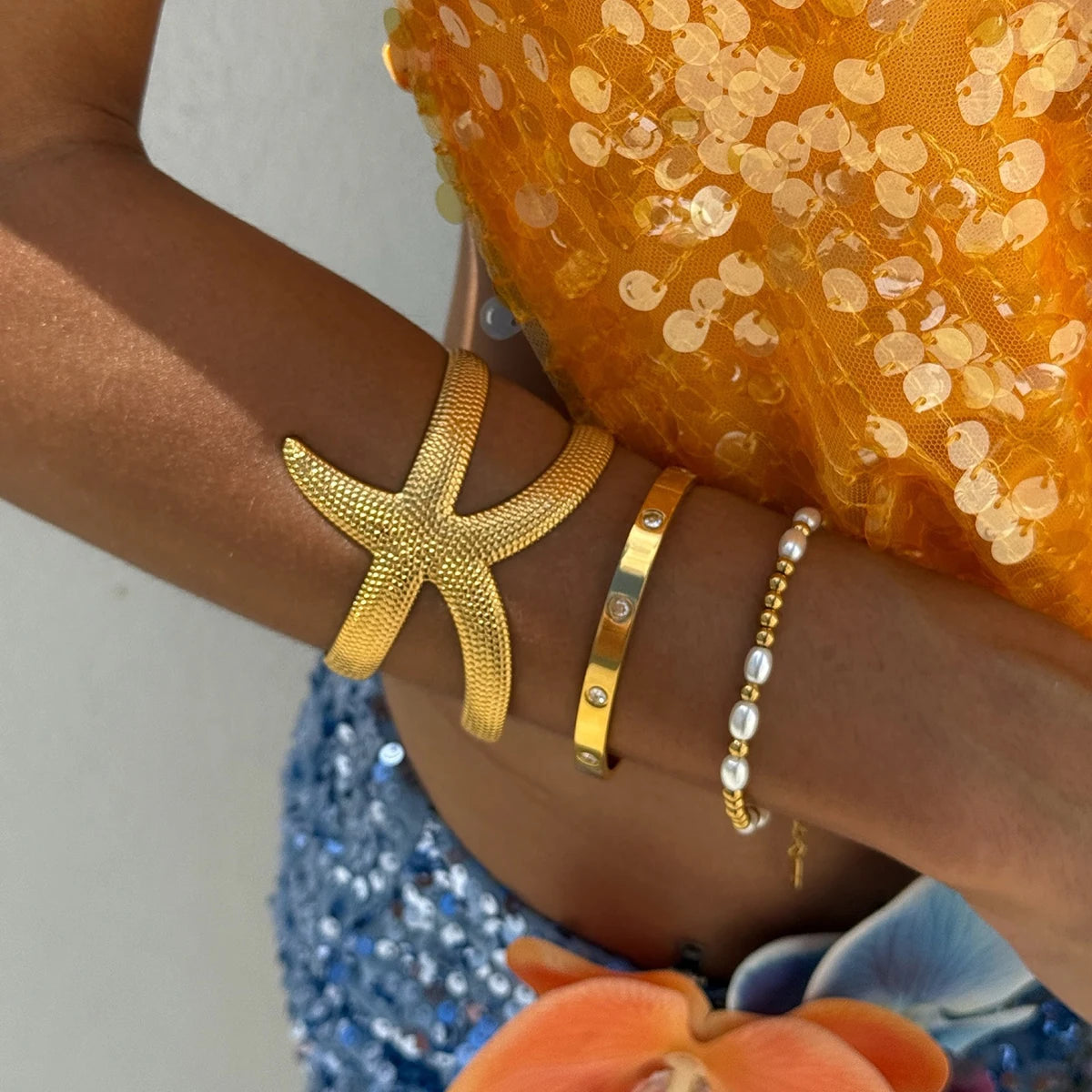 Gold Ocean Vacation Bracelet Collection