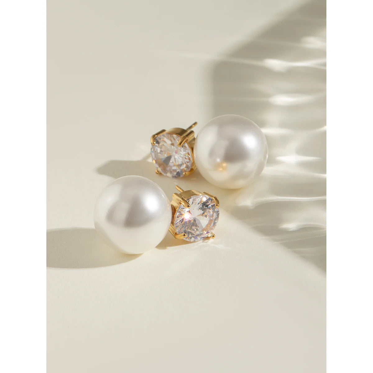 Signature Pearl And Zircon Earrings