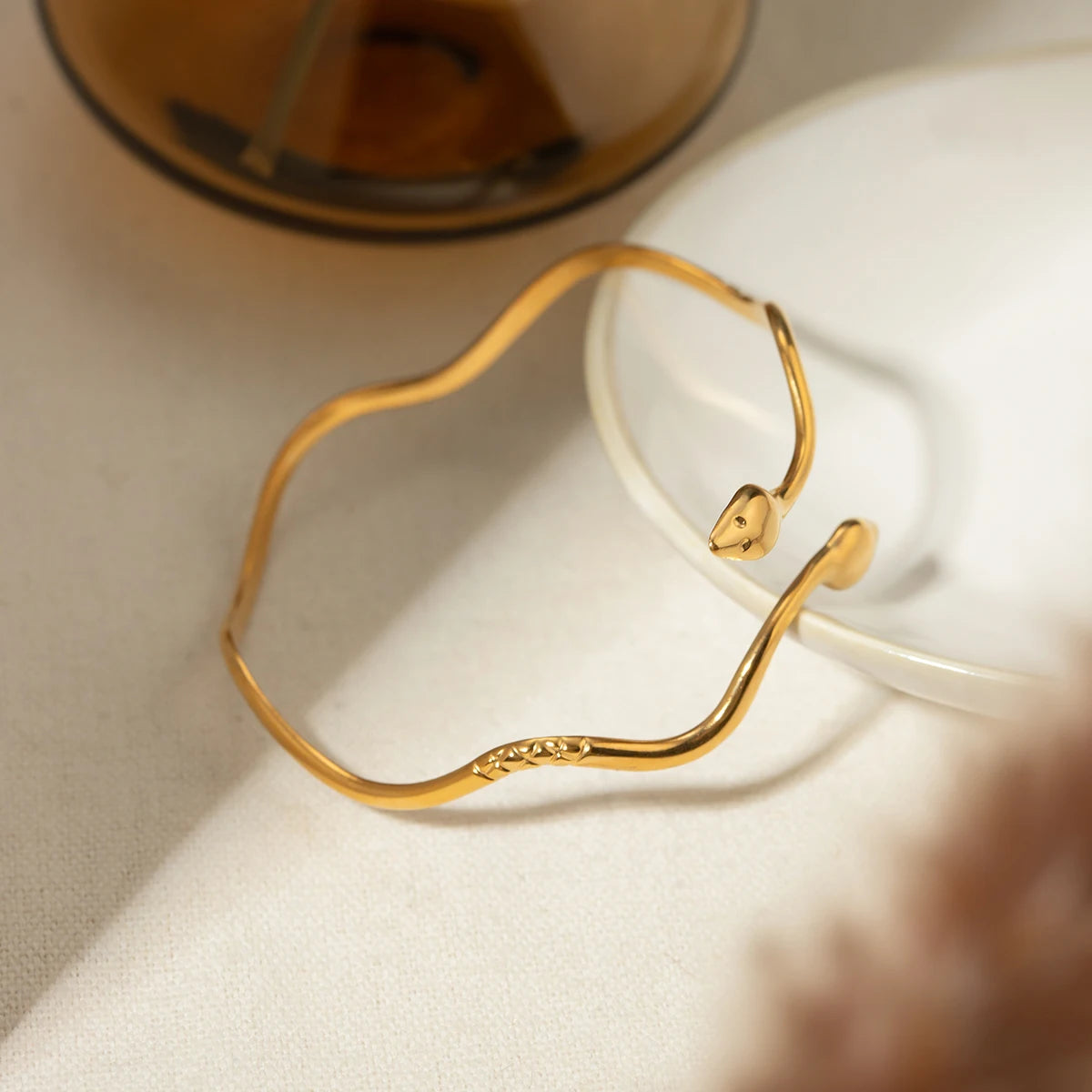 Wavy Double-headed Snake Bracelet