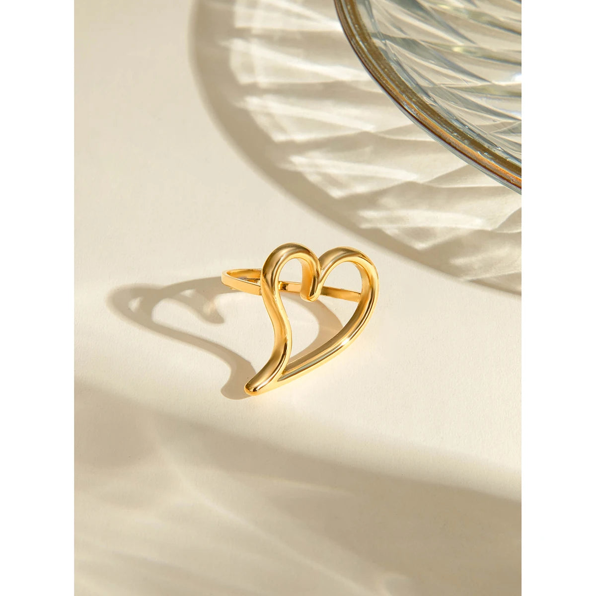 Open Love Heart Ring
