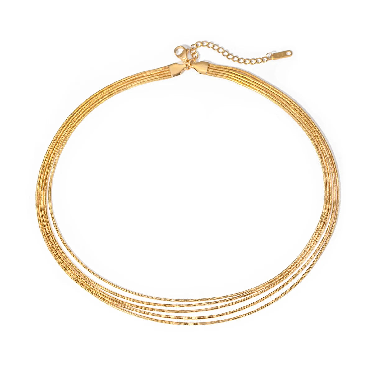 Multi-layered Round Snake Necklace