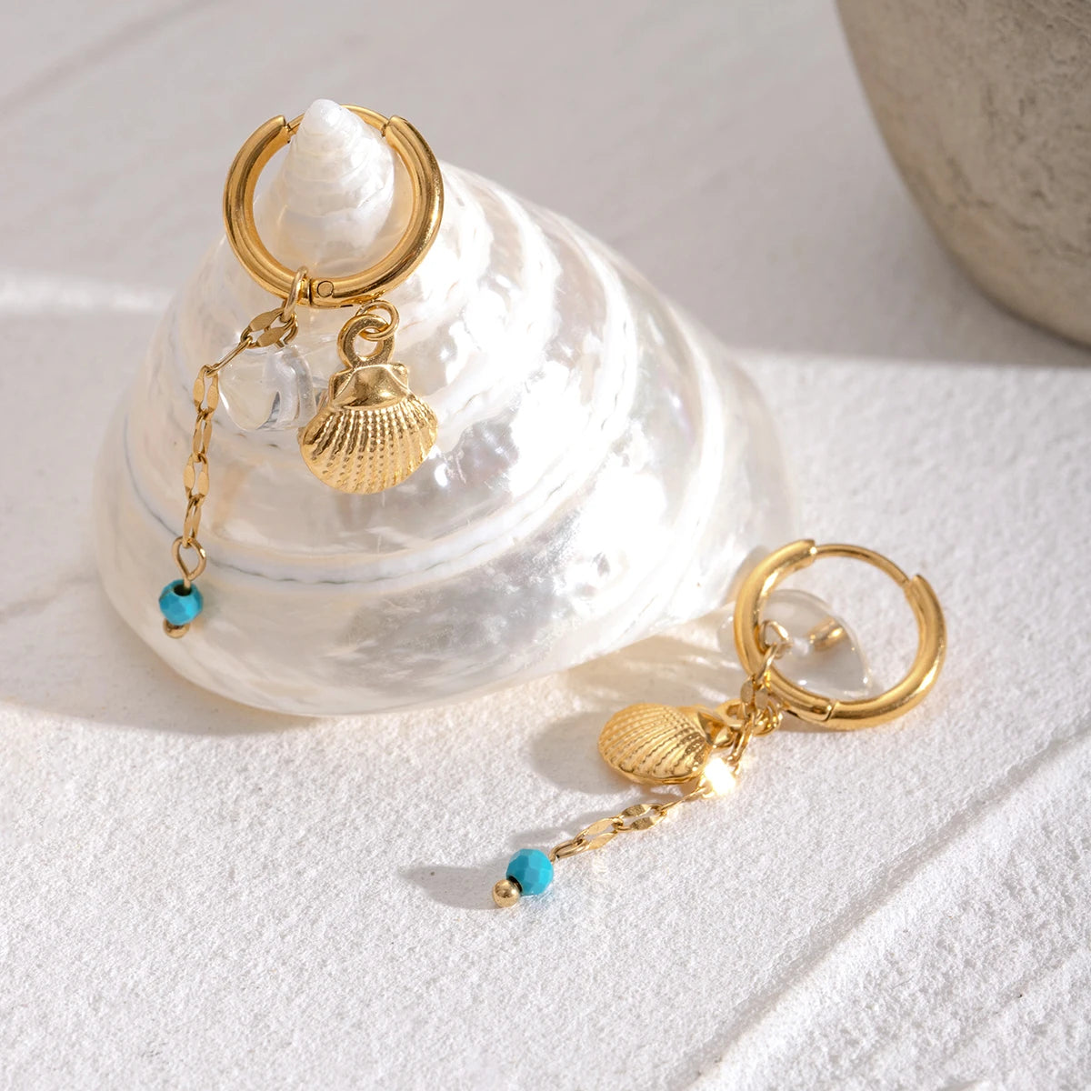 Shell x Gem Earrings