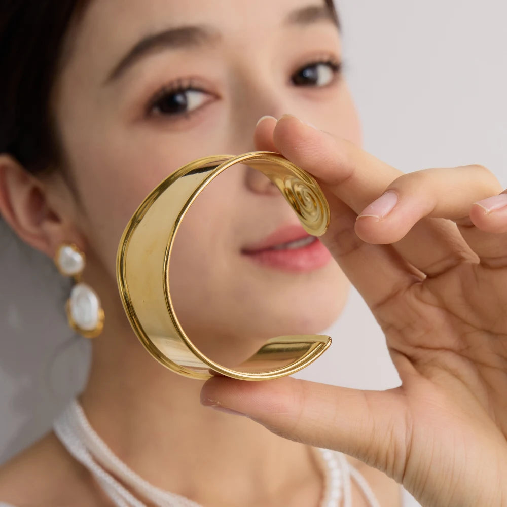 Large Spiral Open Bangle