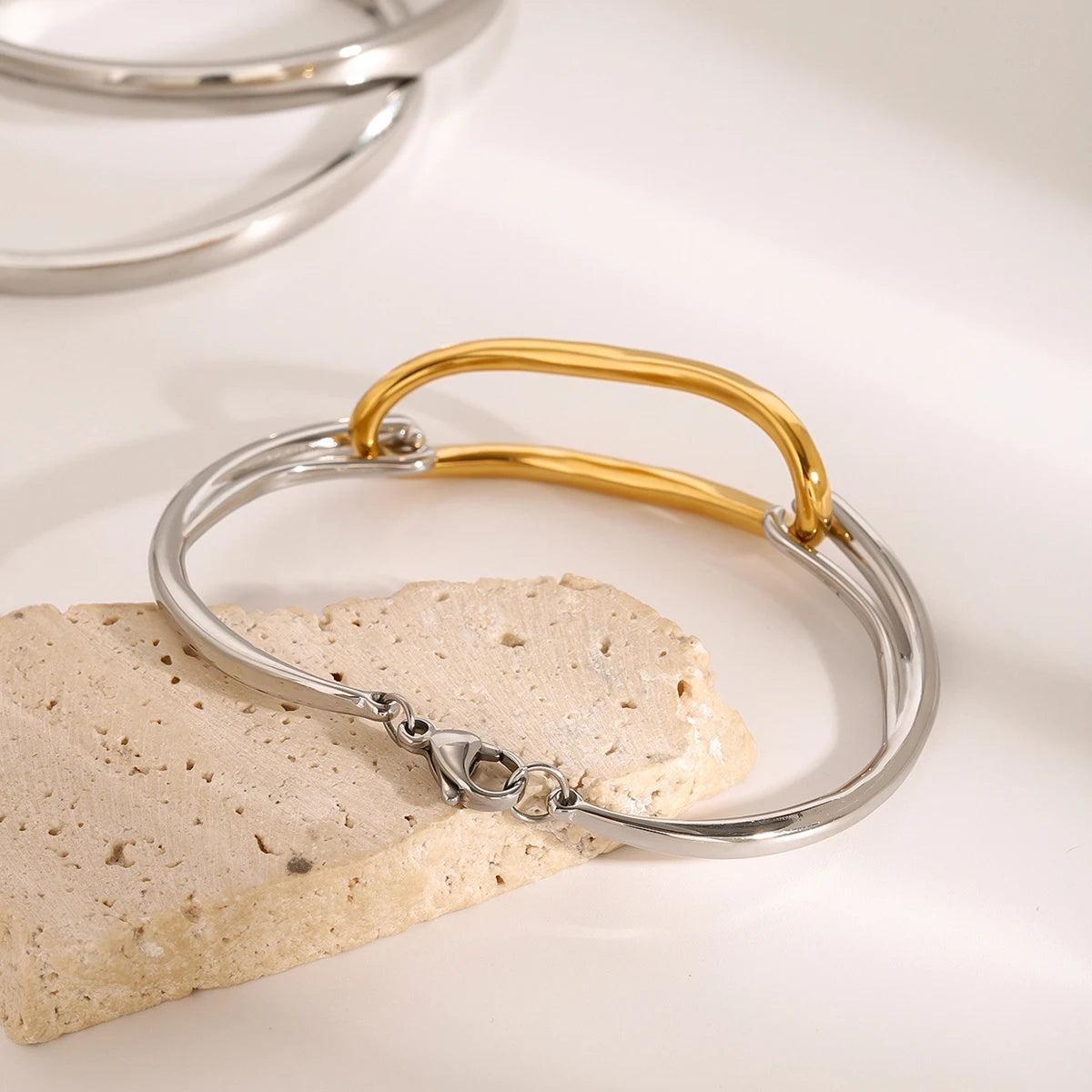 Gold/Silver Cuff Bracelet