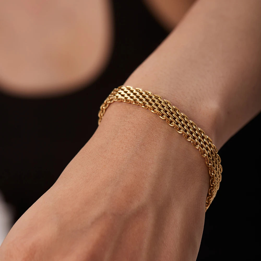Gold Rope Chain Bracelet