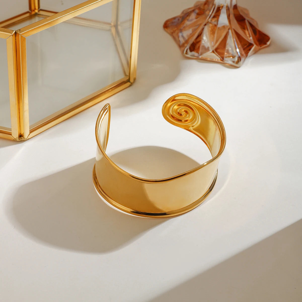 Large Spiral Open Bangle
