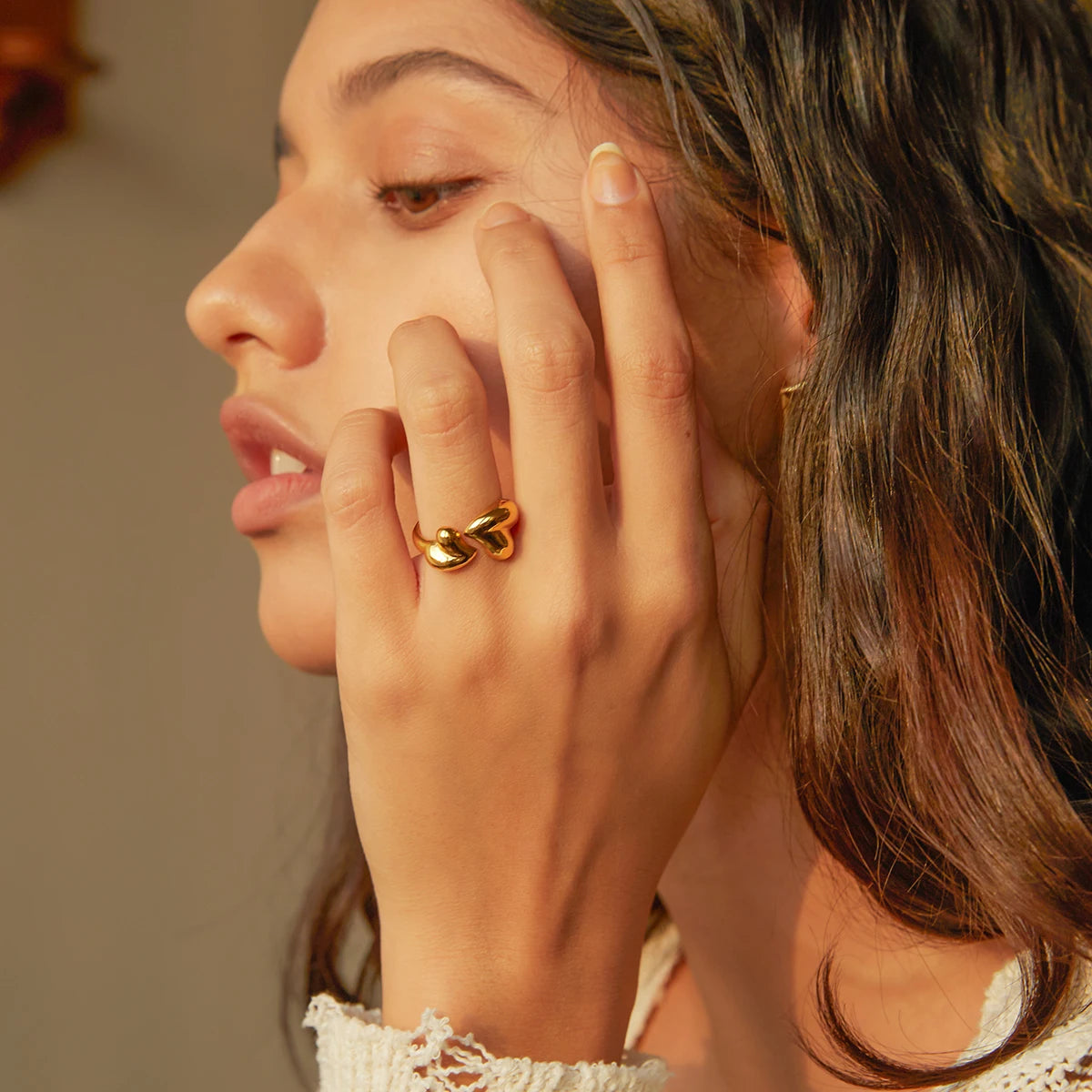 Double Heart Ring