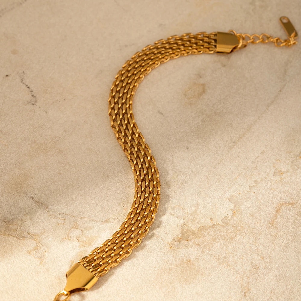 Gold Rope Chain Bracelet