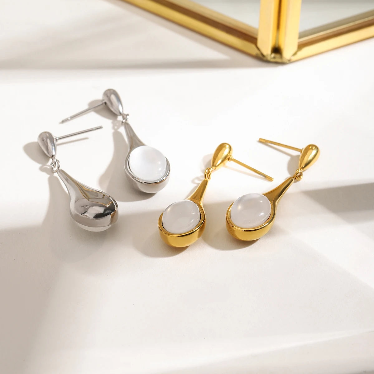 Elegant Drop Pendant Earrings
