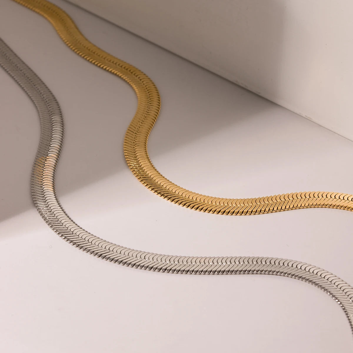 Gold Plated Snake Chain Necklace