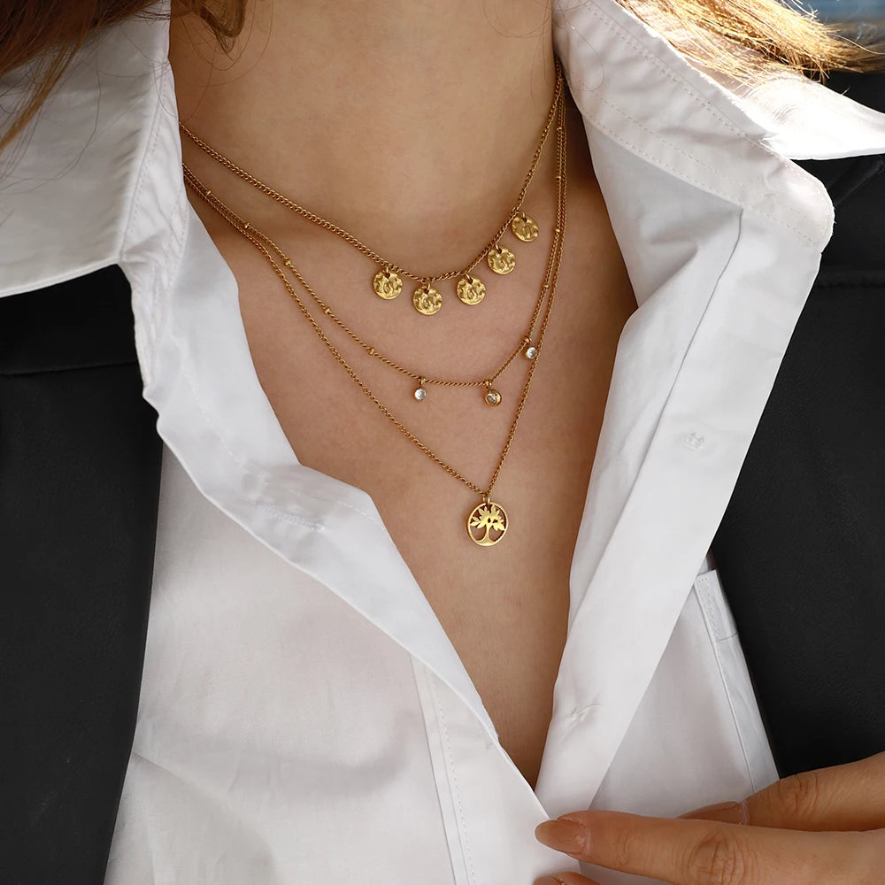 Tree of Life Necklace Stack