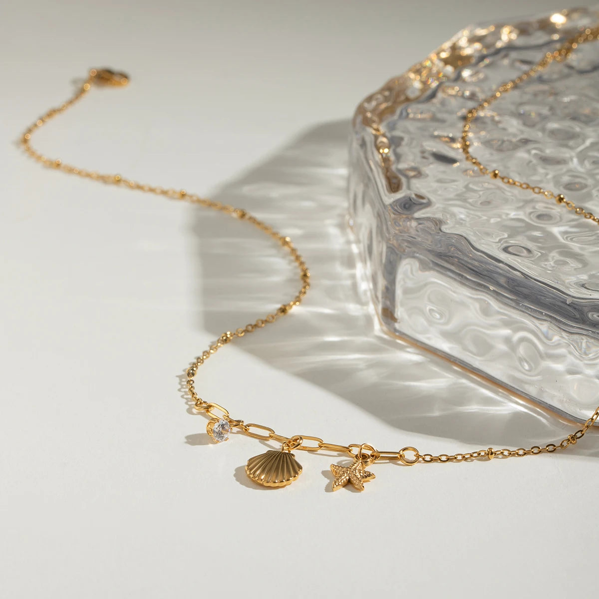 Zircon Starfish Necklace