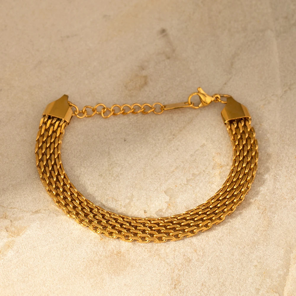 Gold Rope Chain Bracelet