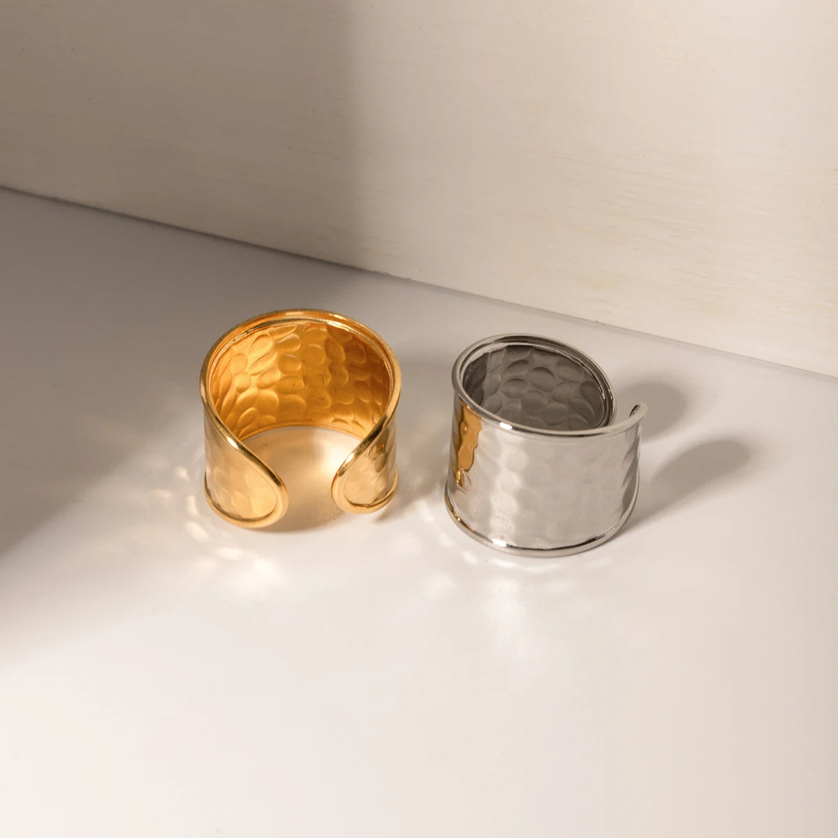 Wide Face Hammer Ring